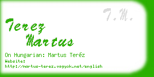 terez martus business card